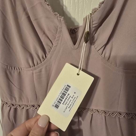 Joyfolie NWT Midi Dress Vola Light Orchid - Picture 5 of 5